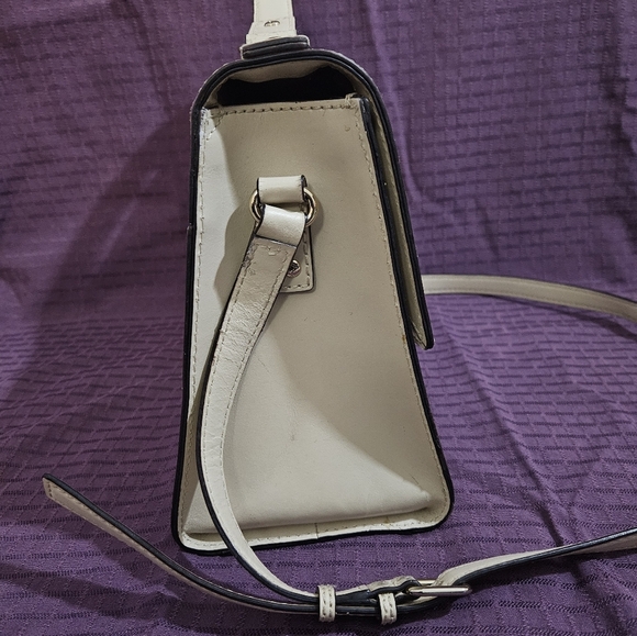 Kate Spade Cream Leather Satchel/Crossbody - Picture 3 of 16